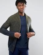 Selected Shawl Cardigan - Green