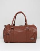 Ben Sherman Barrel Bag In Brown - Brown
