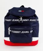 Tommy Jeans Heritage Backpack In Canvas In Blue - Blue