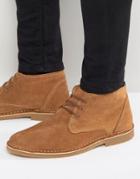 Selected Homme Royce Suede Warm Boots - Tan