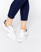 Fred Perry Howells Twill White & Sub Blue Sneakers - White
