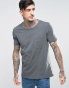 Nudie Jeans Co Luka Skewed Pocket T-shirt - Green