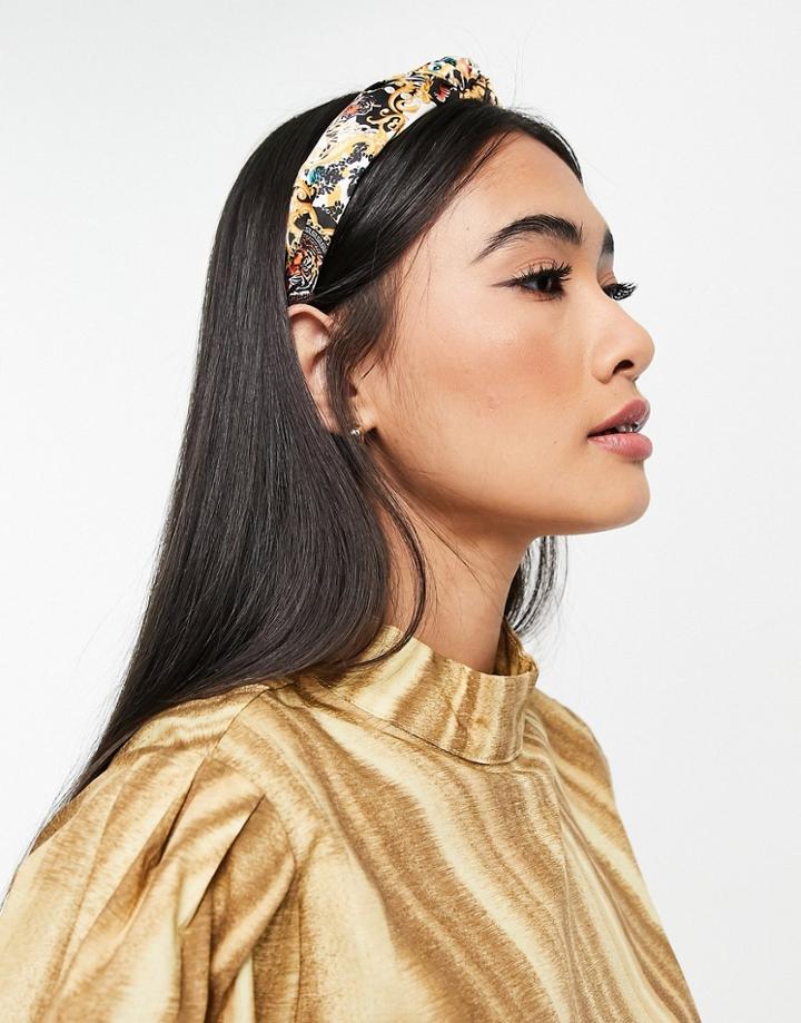 Aldo Wiratha Headband In Tiger Scarf Print-multi