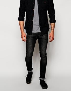Religion Skinny Jeans In Noize Stereo Black - Black