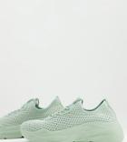 Asos Design Wide Fit Denmark Chunky Knit Lace Up Sneakers In Mint-green