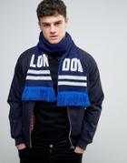 Abuze London Lon Don Knitted Scarf - Blue
