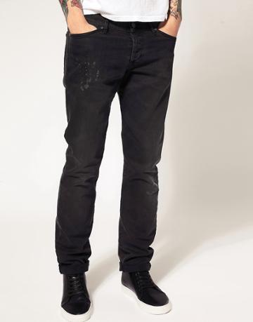 Fifth Avenue Shoe Repair Five Pocket Tapered Jean - Black