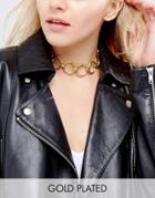Gogo Philip Gold Plated Loop Choker Necklace - Gold