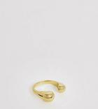 Shashi Sterling Silver 18k Gold Plated Sculptural Ring - Gold