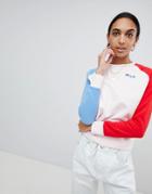Fila Relaxed Sweatshirt With Embroidered Logo - Multi
