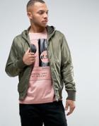 Diesel J-farra Hooded Bomber Jacket - Green