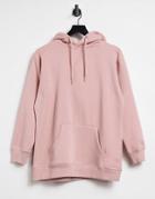 Urban Bliss Oversized Boyfriend Hoodie In Blush Pink