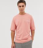 Noak Oversized Fit T-shirt With Logo - Pink