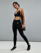 Elle Sport Mesh And Pocket Sports Legging - Black