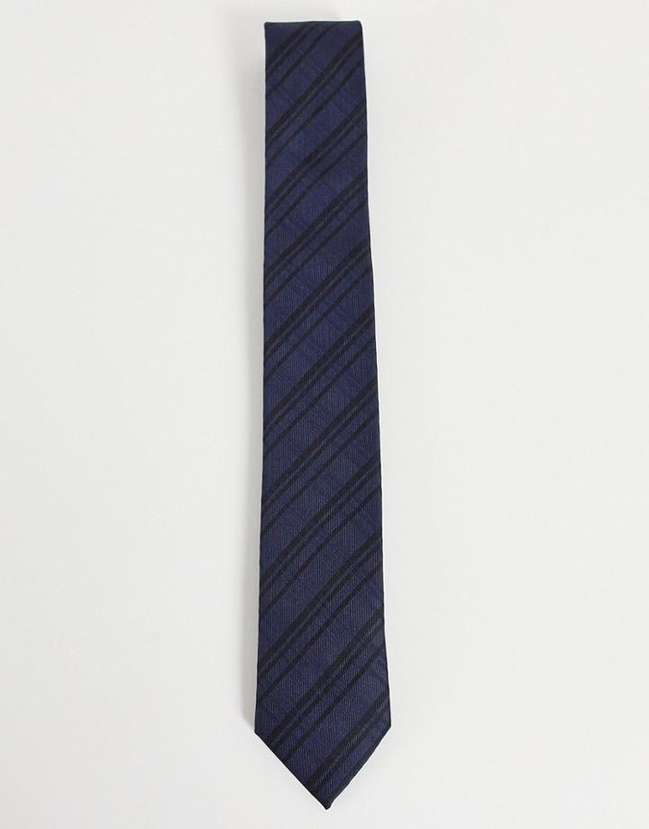 Gianni Feraud Check Tie-navy