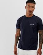 Nicce T-shirt With Back Print In Navy - Navy