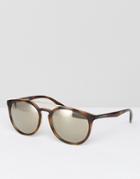 Emporio Armani Round Sunglasses - Brown