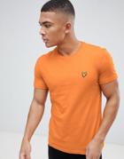 Lyle & Scott Logo T-shirt In Orange - Orange