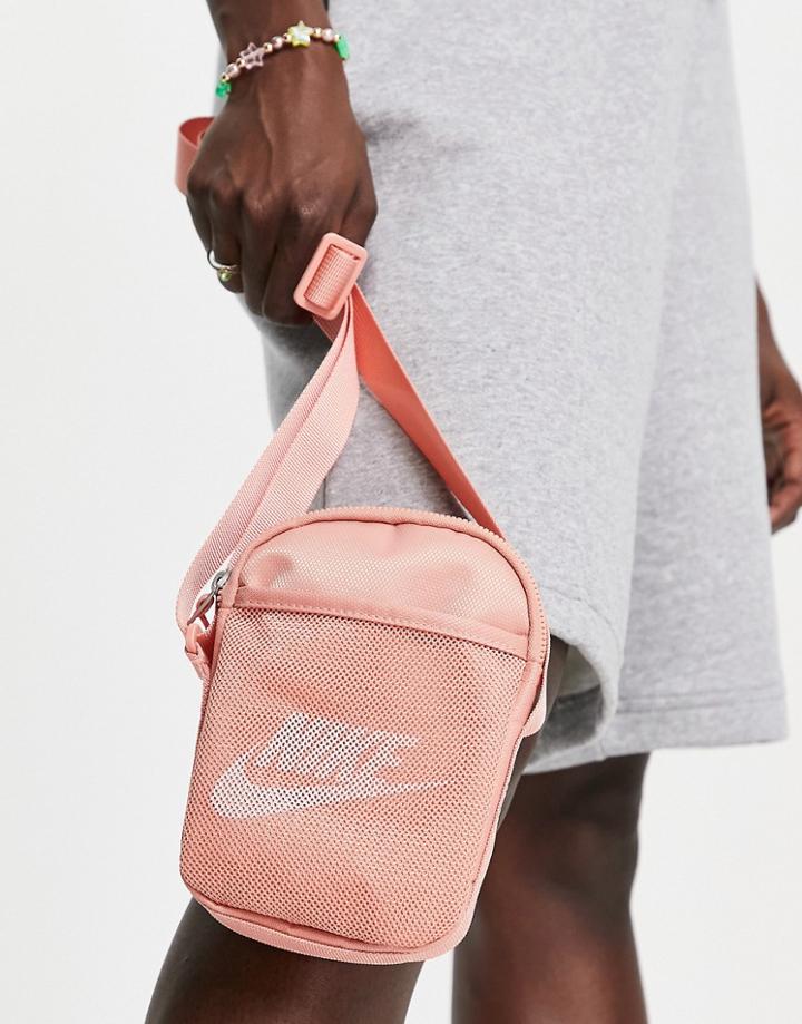 Nike Heritage Small Crossbody Bag In Pink