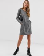 Qed London Sweater Dress In Gray - Gray