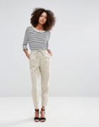 Only Summer Linen String Pants - Beige
