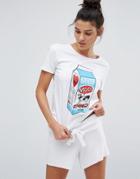 Moschino Milk Carton T-shirt - White