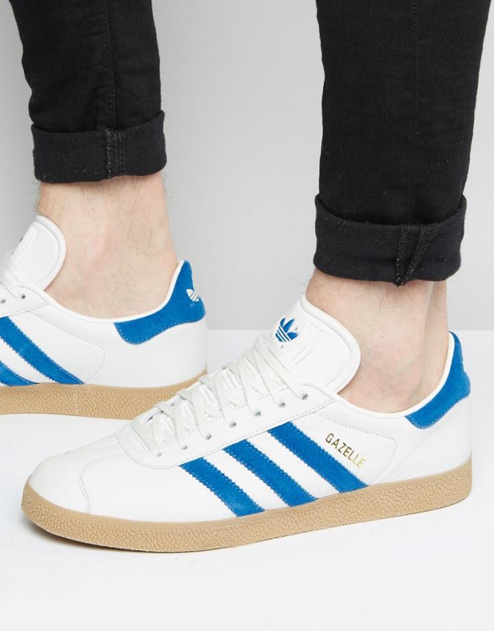 Adidas Originals Gazelle Sneakers In White S76225 - White