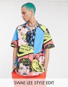 Asos Design Regular Fit Shirt In Pop Art Print