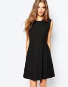 Sportmax Code Sleeveless Dress In Black With Pleat Detail - 003 Black