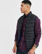 Jack & Jones Essentials Vest With Stand Collar-black