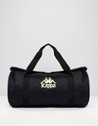 Kappa Roll Bag With Logo Taping In Black - Black