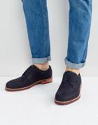 Ted Baker Fanngo Suede Brogue Shoes - Navy