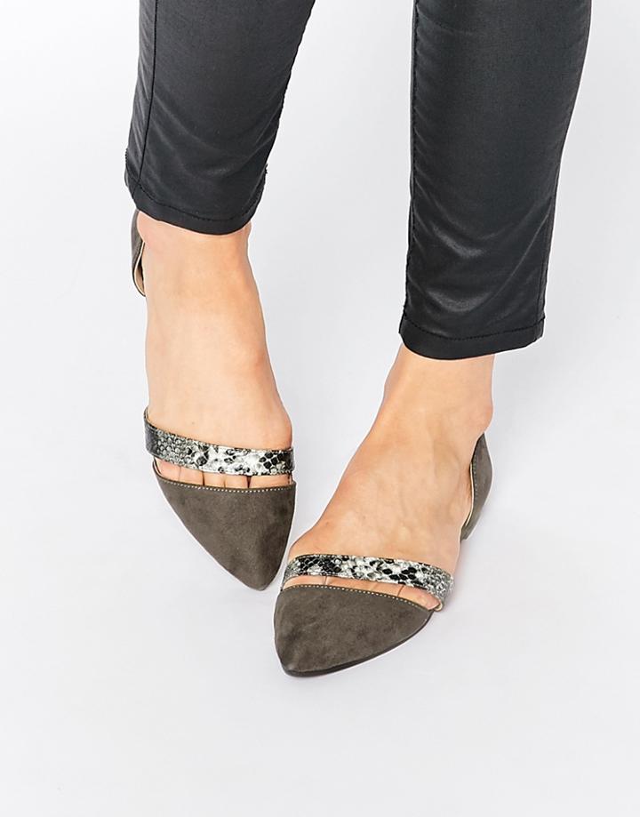 Park Lane Two Part Flat Shoes