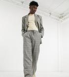 Reclaimed Vintage Inspired Pants In Check-grey