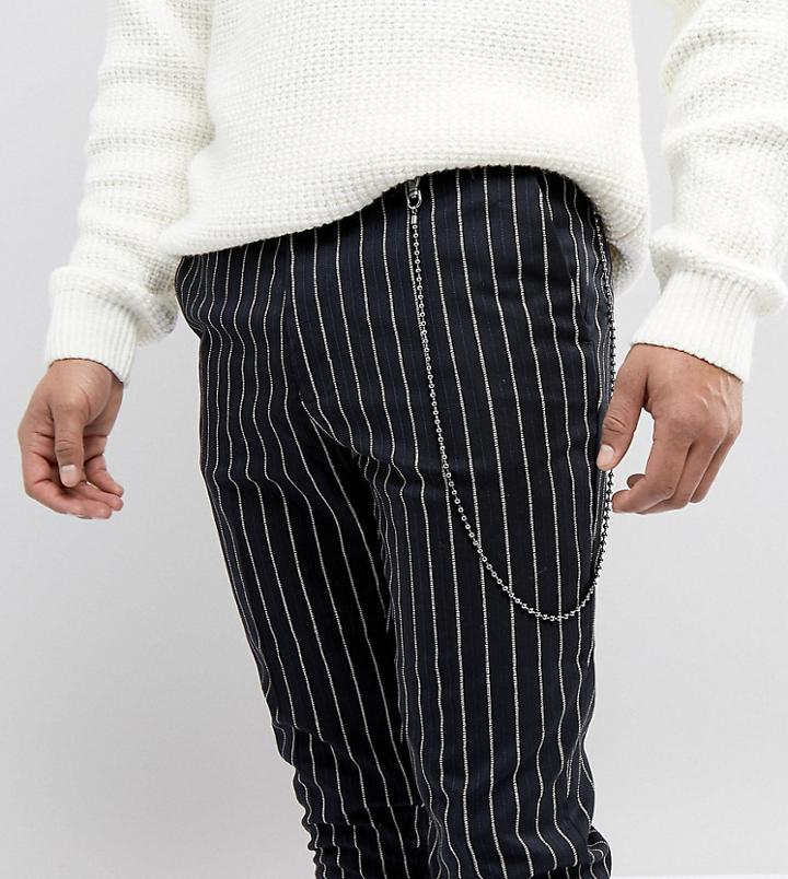 Designb Double Layer Jean Chain In Silver Exclusive To Asos - Silver