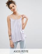 Asos Petite The Ultimate Cami With Caging Detail - Multi