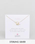 Dogeared Gold Plated Karma Toggle Reminder Necklace - Gold