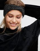 Pieces Knitted Headband - Black