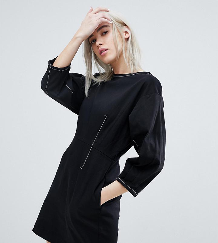 Weekday Contrast Stich Mini Dress