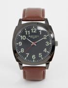 Brave Soul Mens Watch With Brown Strap - Brown