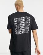 The Couture Club Relaxed Back Print T-shirt In Black