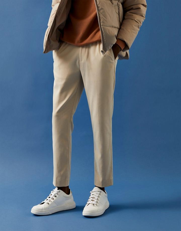 Topman Smart Skinny Sweatpants In Light Stone-neutral