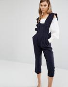 Style Mafia Frill Detail Jumpsuit - Blue