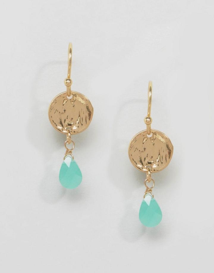 Orelia Coin And Teardrop Earrings - Gold