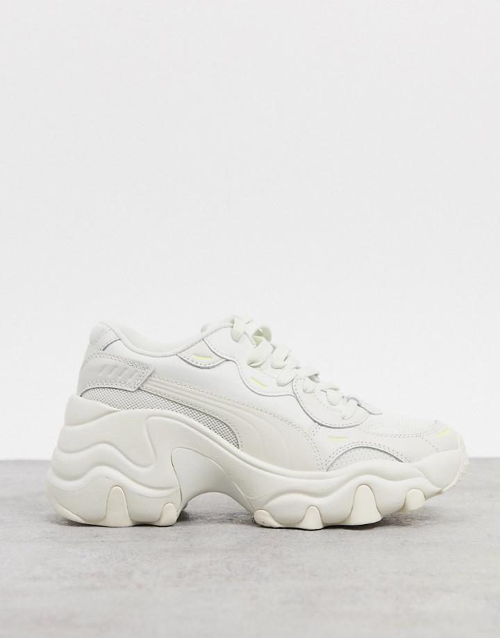 Puma Pulsar Wedge Sneakers In Gray-grey