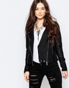 Blank Nyc Ribbed Biker Jacket - Skin Tight