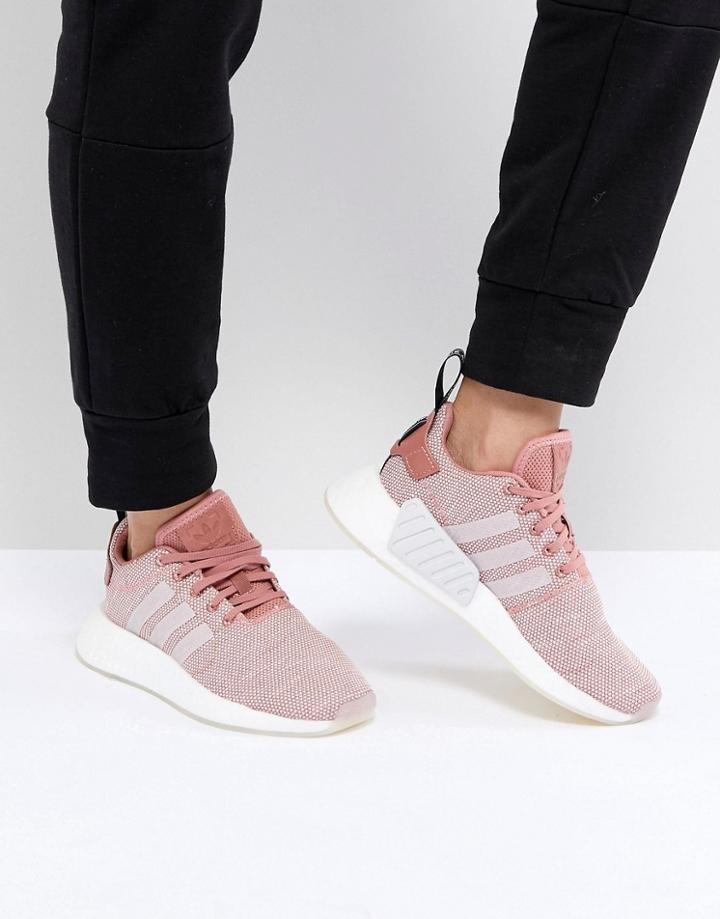Adidas Originals Nmd R2 Sneakers In Pink Hld - Pink