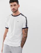 Tommy Hilfiger Authentic Lounge T-shirt Side Logo Taping In White