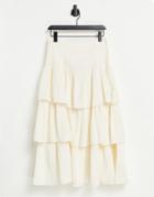 Free People Cant Stop The Spring Tiered Midi Skirt-multi