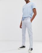 M.c.overalls Polycotton Slim Work Pants In Light Blue